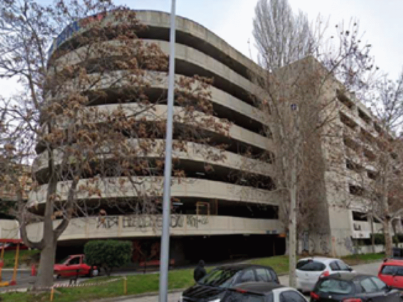 A car parking station with a total capacity of 850 parking spaces  in the centre of Thessaloniki 